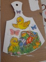 Разделочная доска, которую сделали ученики